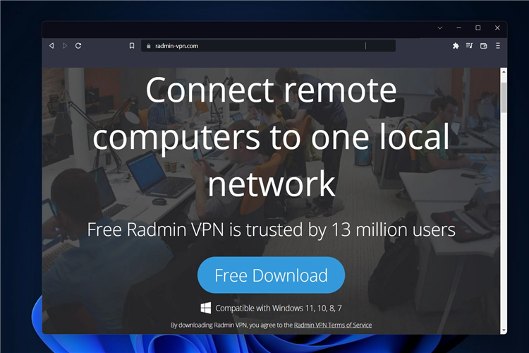 Что делает radmin vpn