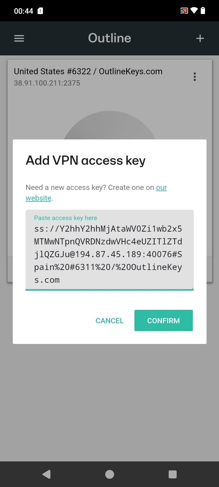 Outline vpn как настроить