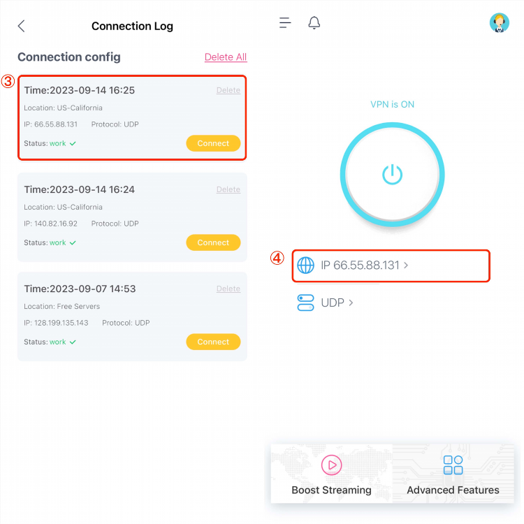 Включите vpn
