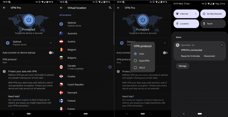 Vpn в опере вернуть